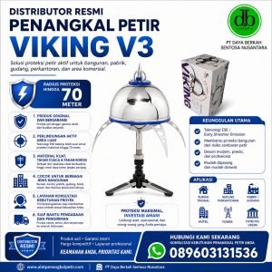Penangkal Petir Viking V3 Radius 70 Meter