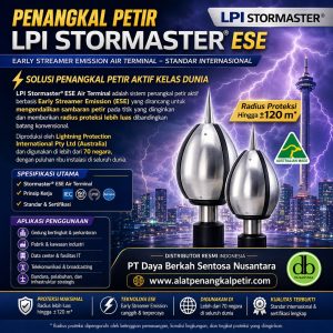 LPI Stormaster ESE 60: Spesifikasi, Radius & Instalasi