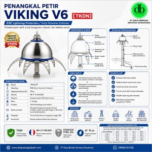 Penangkal Petir ESE Viking V6 , Radius 120 - 150 Meter