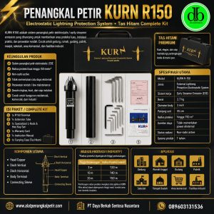 Penangkal Petir KURN: Cara Kerja, Radius Proteksi, dan Pemasangan