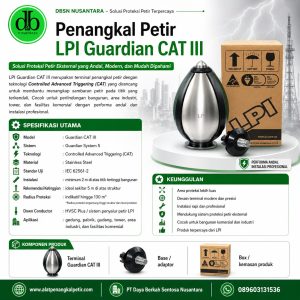 Penangkal Petir LPI Guardian CAT III: Sistem Proteksi Petir