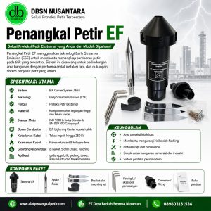 Penangkal Petir E.F.® | Sistem Lightning Protection Minim Induksi