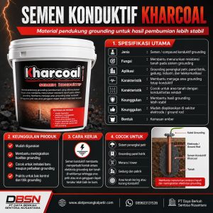 Semen Konduktif Kharcoal: Inovasi Material untuk Sistem Grounding Modern