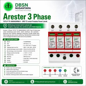 Arester TS‑385M20/4 Type 2 Surge Arrester PLN 3 PLevel 2