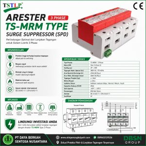Arester untuk ruang Server 3 phase 60 amper