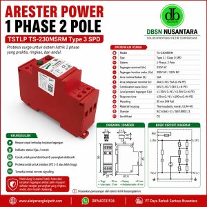 ARESTER POWER UNTUK 1 PHASE 2 phole
