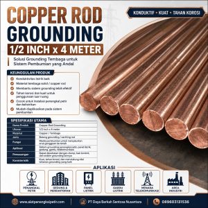 Copper Rod Grounding 1/2 inch x 4 meter (Grounding)