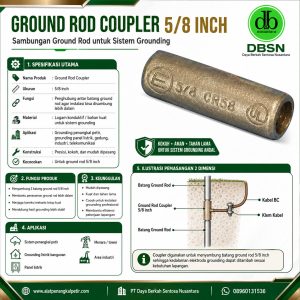 Ground Rod Coupler 5/8 Inch: