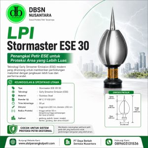 Penangkal Petir LPI Stormaster ESE 30: Solusi Perlindungan Petir Modern